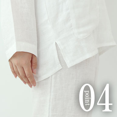 スマホも入るポケットつき