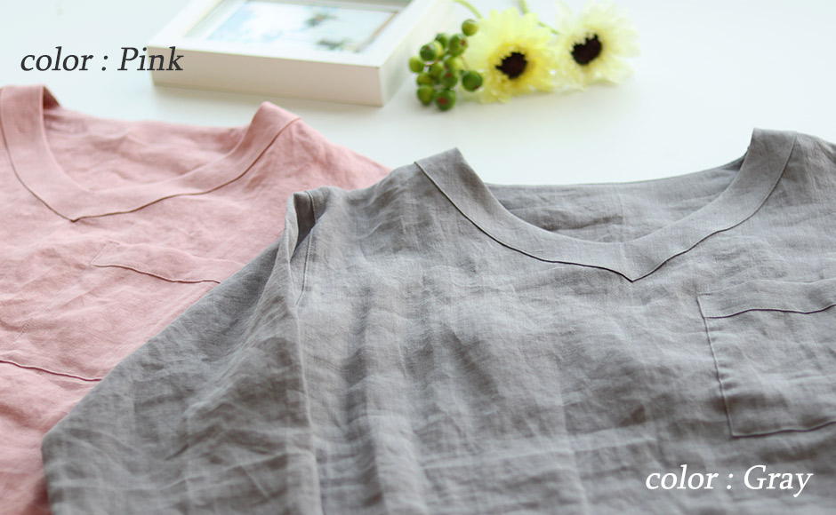 おしゃれなVネック