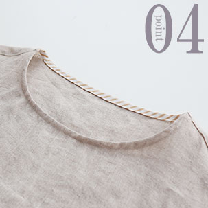 ちらりと覗くおしゃれなテープ