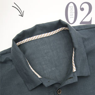 ちらりと覗くおしゃれなテープのワンポイント（全色同色）