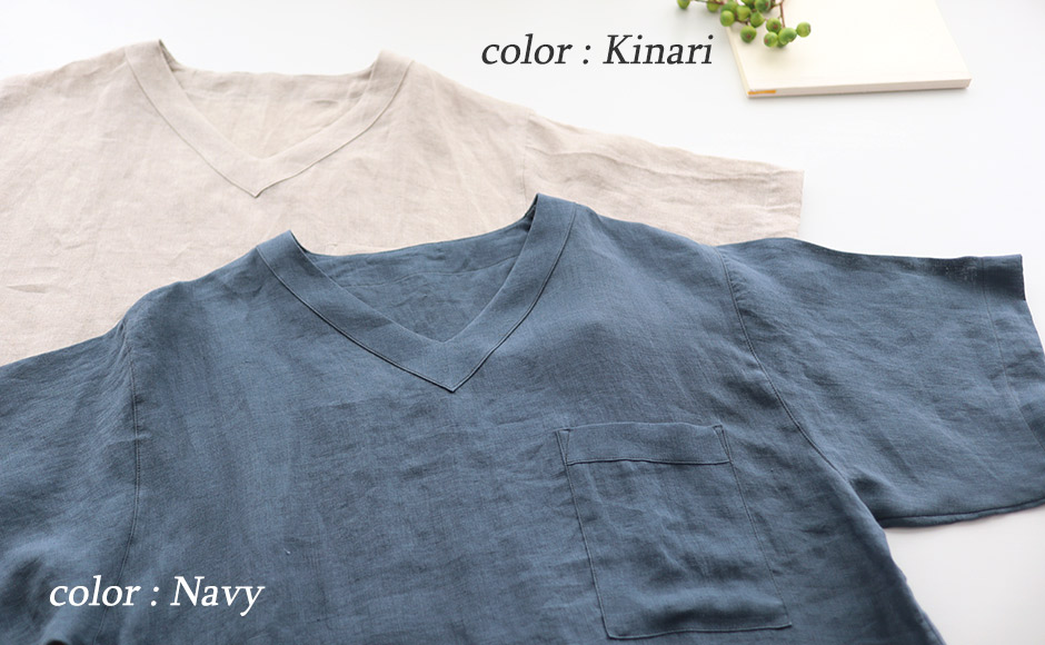 おしゃれな半袖Vネック