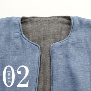 表と裏で色の違うリバーシブル仕様にすることもできます