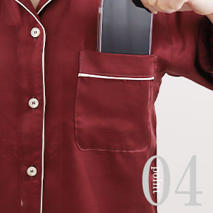 レーヨンサテンパジャマのデザイン4