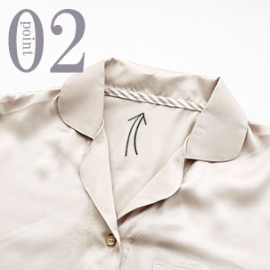 レーヨンサテンパジャマのデザイン2