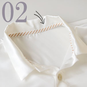 ちらりと覗くおしゃれなテープのワンポイント(全色同色)