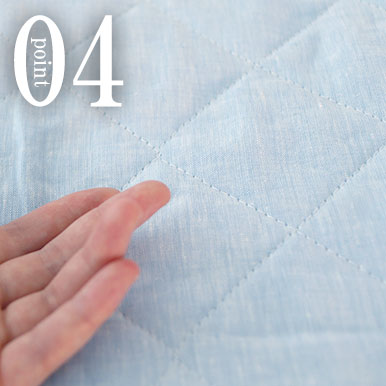 麻100％でさらっとした爽やかな肌触り