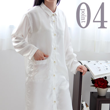 川俣シルクサテンワンピースのデザイン4