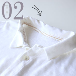 ちらりと覗くおしゃれなテープのワンポイント（全色同色）