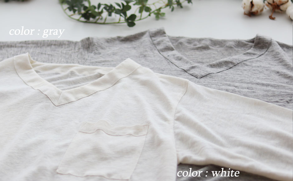 おしゃれなVネック