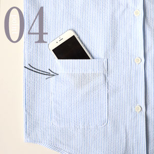 スマホも入るポケットつき