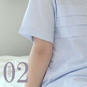 肩が冷えにくい袖丈