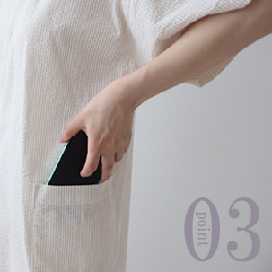 スマホも入るポケット