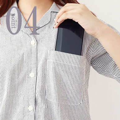 スマホも入るポケット