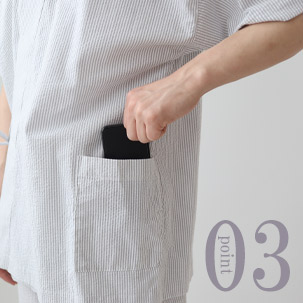 スマホも入るポケット