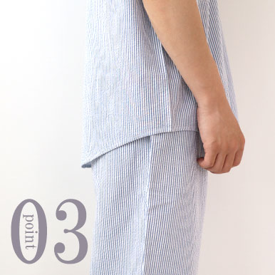 お尻が少し隠れる後ろすそ丈