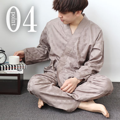 動きやすいゆとりのあるサイズ感