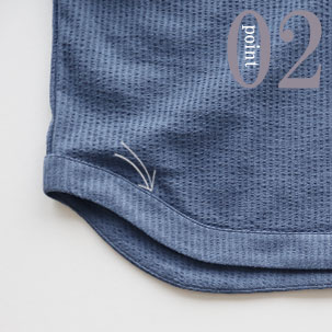 すそのボリュームあるアール部分がおしゃれ度アップ!ルームウェアとしても