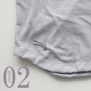 すそのボリュームあるアール部分がおしゃれ度アップ！ルームウェアとしても