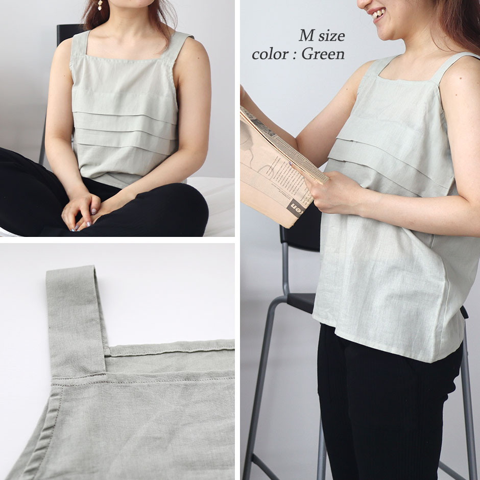 軽くて、汗をかいてもはりつかないからTシャツより涼しい