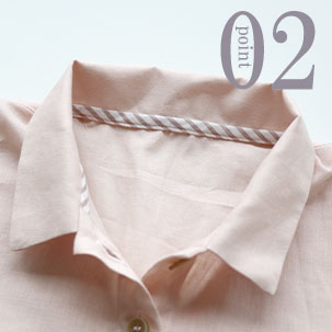 ちらりと覗くおしゃれなテープのワンポイント（全色同色）