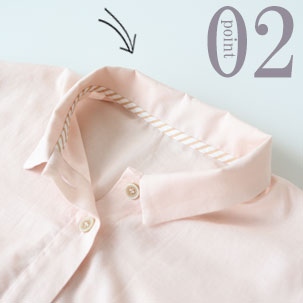 ちらりと覗くおしゃれなテープのワンポイント(全色同色)