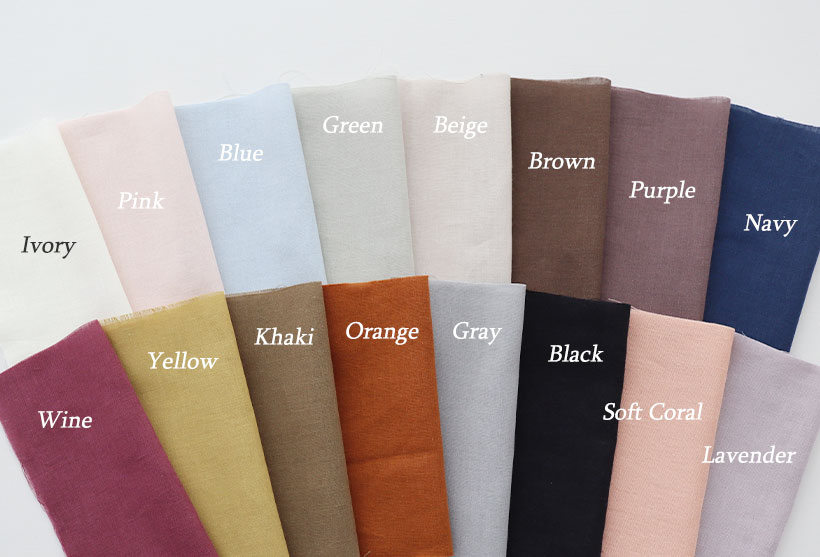 カラーバリエーション。豊富な16色