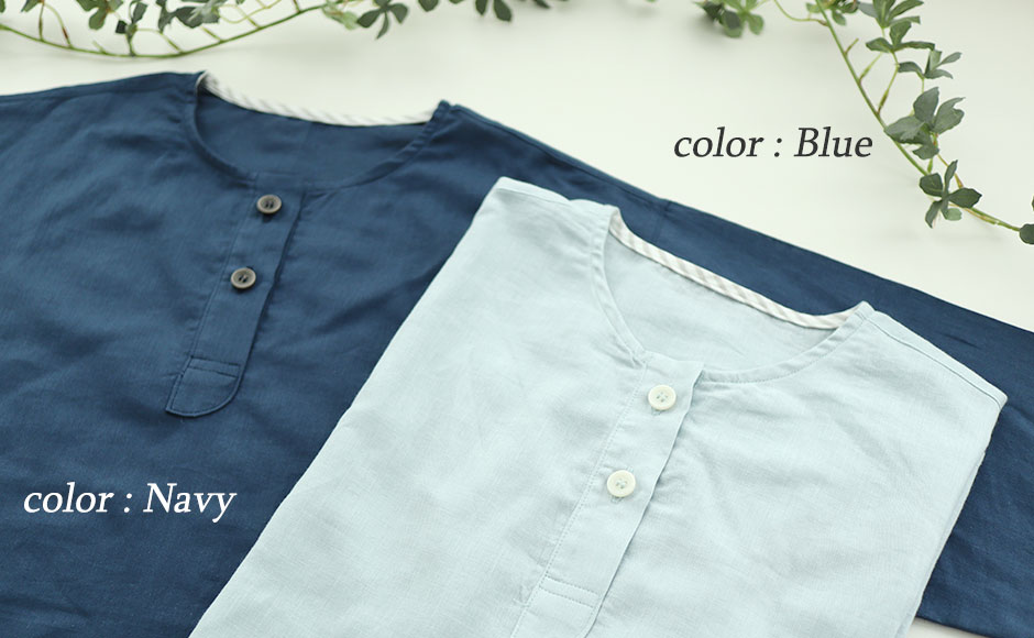 おしゃれなヘンリーネック