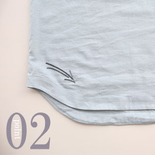 ちらりと覗くおしゃれなテープのワンポイント(全色同色)