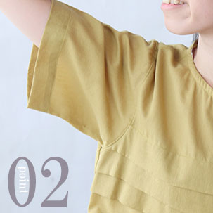 肩が冷えにくい袖丈