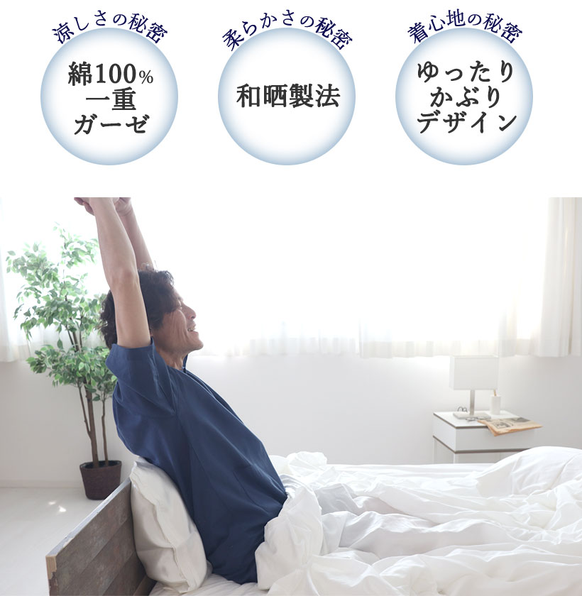 涼しさの秘密、柔らかさの秘密、着心地の秘密