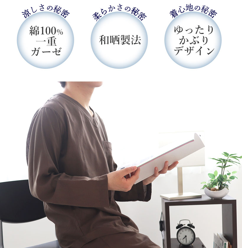 涼しさの秘密、柔らかさの秘密、着心地の秘密