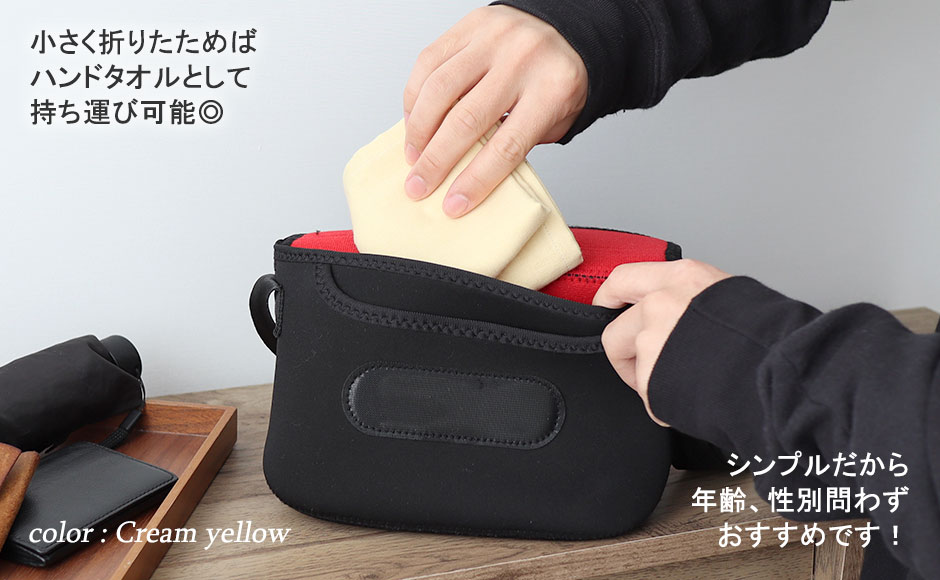 折りたたんでもかさばらない肌にやさしいダブルガーゼフェイスタオル