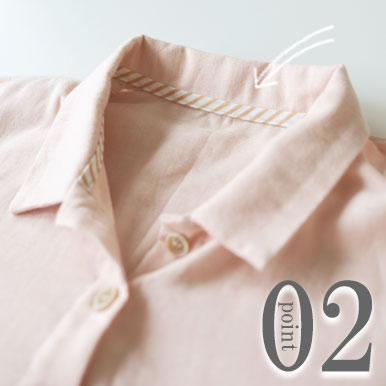 ちらりと覗くおしゃれなテープのワンポイント（全色同色）