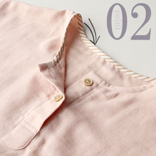 ちらりと覗くおしゃれなテープのワンポイント（全色同色）