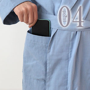 スマホも入る腰ポケットつき（2箇所）