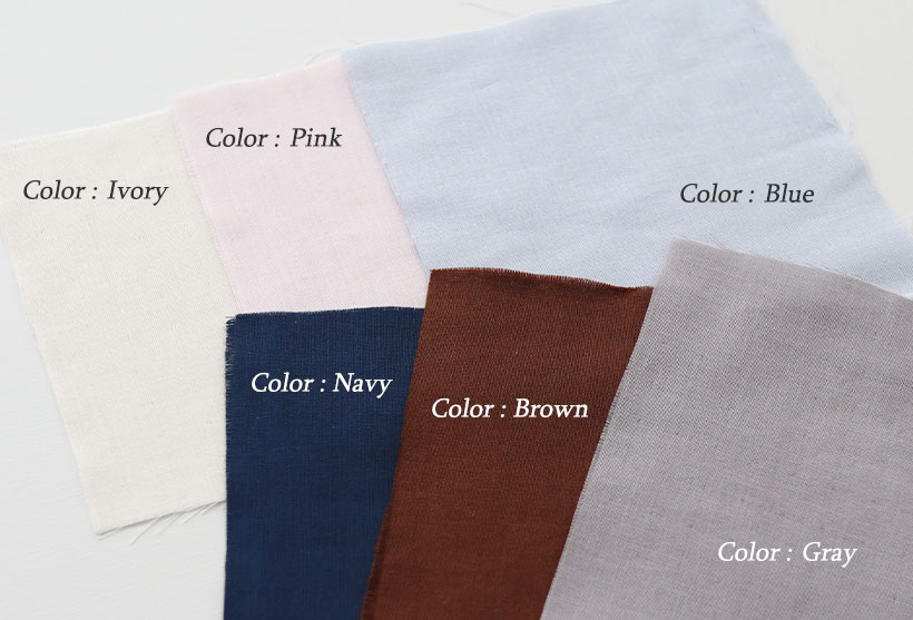 カラーバリエーション。豊富な6色