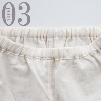 洗濯ネームなどの異素材をつけず、ストレスフリー