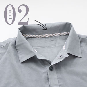 首元はおしゃれなテープ付き（全色同色）