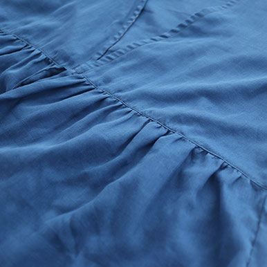 ギャザーを入れたウエスト切替