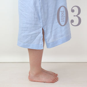 80オーガニック超長綿ダブルガーゼワンピースのデザイン3