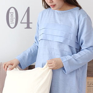 80オーガニック超長綿ダブルガーゼワンピースのデザイン4