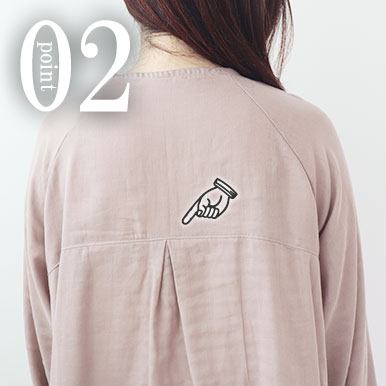 ちらりと覗くおしゃれなテープのワンポイント(全色同色)