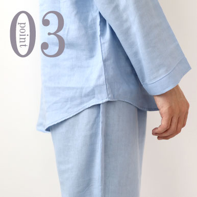 80オーガニックコットンダブルガーゼパジャマのデザイン3