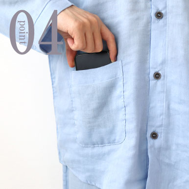 80オーガニックコットンダブルガーゼパジャマのデザイン4