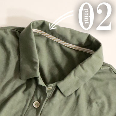 ちらりと覗くおしゃれなテープのワンポイント（全色同色）