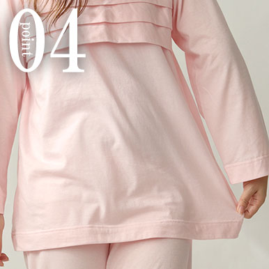 ちょっぴり裾広がりのAライン、ゆったりデザイン