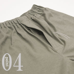 公共の場所にも安心な前立て（社会の窓）つき