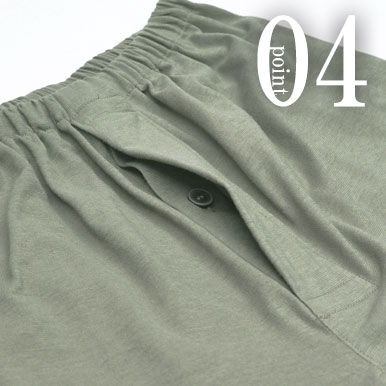 公共の場所にも安心な前立て（社会の窓）つき