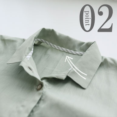 ちらりと覗くおしゃれなテープのワンポイント（全色同色）