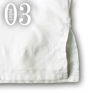 動きやすいサイドスリット